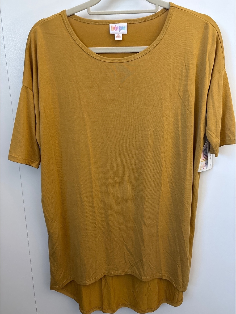 NWT Lularoe Irma, Mustard, Modal Blend. Women’s XS